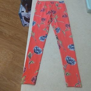 Fabkids coral leggings. SIZE XL (12)NWOT